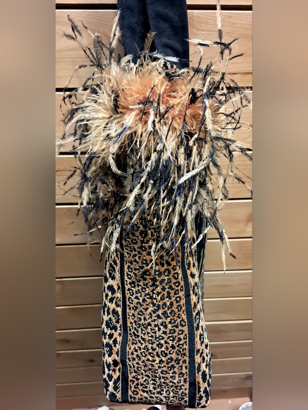 Salty Dog Leopard-Print Tote with Faux-Fur Trim - Picture 3 of 7